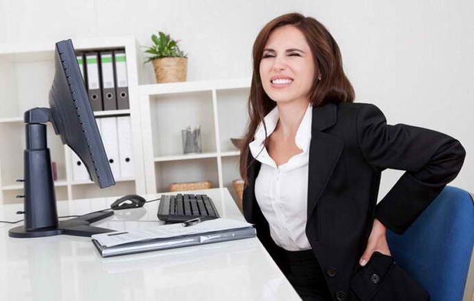 bolečine v hrbtu zaradi torakalne osteohondroze